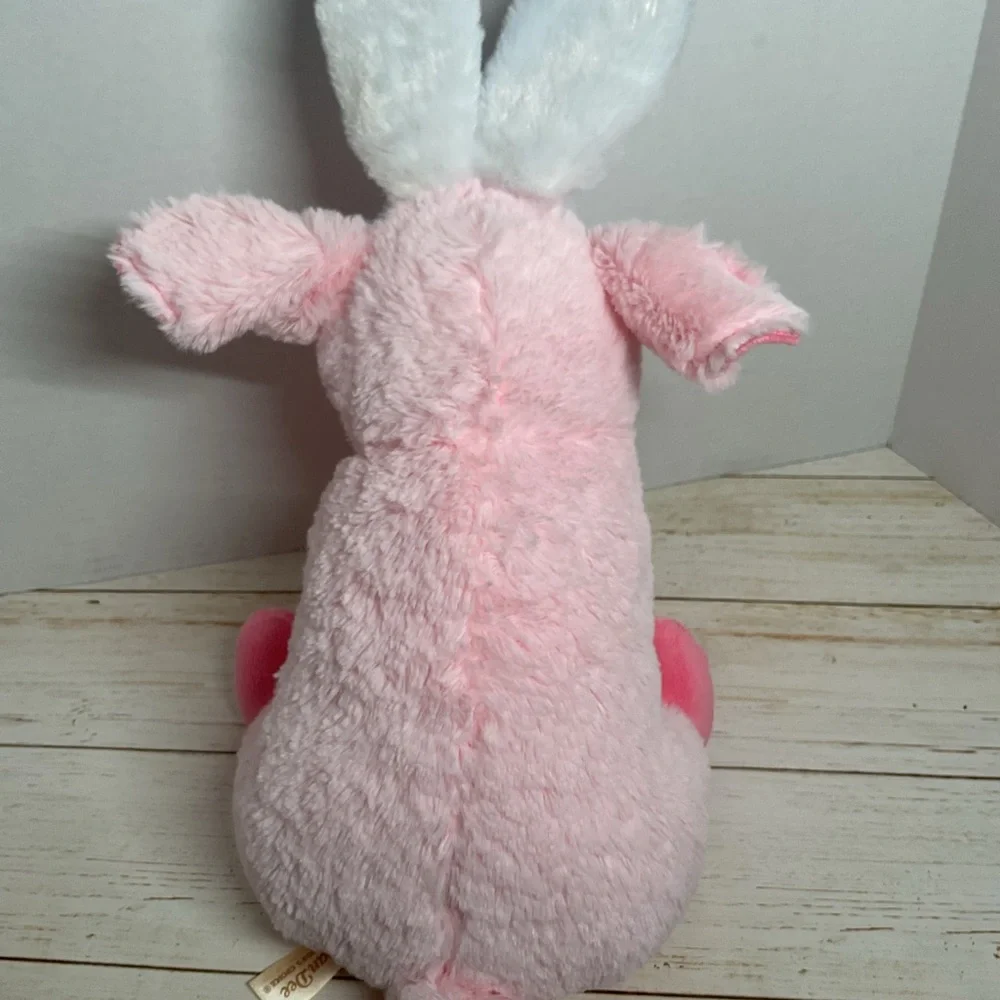 DAN DEE Collectors Choice Smiling Pink Pig Plush with Bunny Ears Stuffed Animal